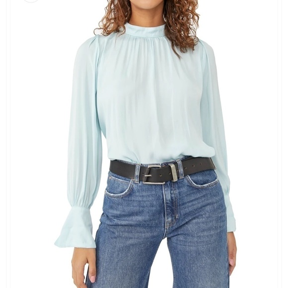 Free People Blue Sea Washed Fiona Backless Top size XS - Picture 1 of 16